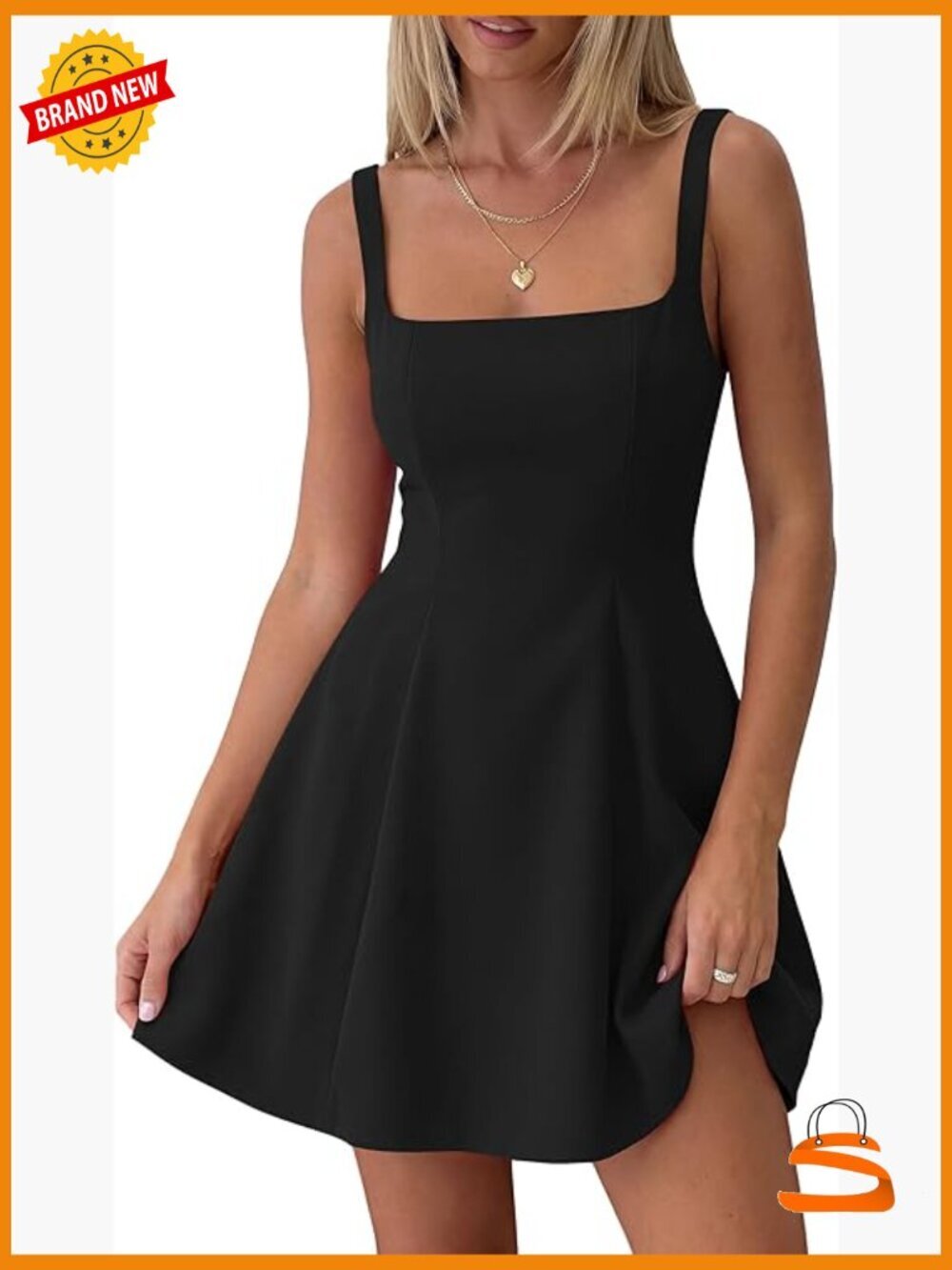 Sleeveless A-Line Fit & Flare Mini Dress for Women